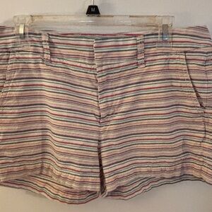 GAP Striped Girlfriend Shorts 3.5” inseam Relaxed Fit Size 10